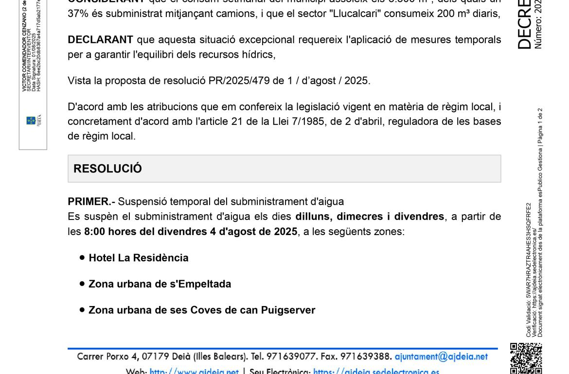 TALLS D'AIGUA