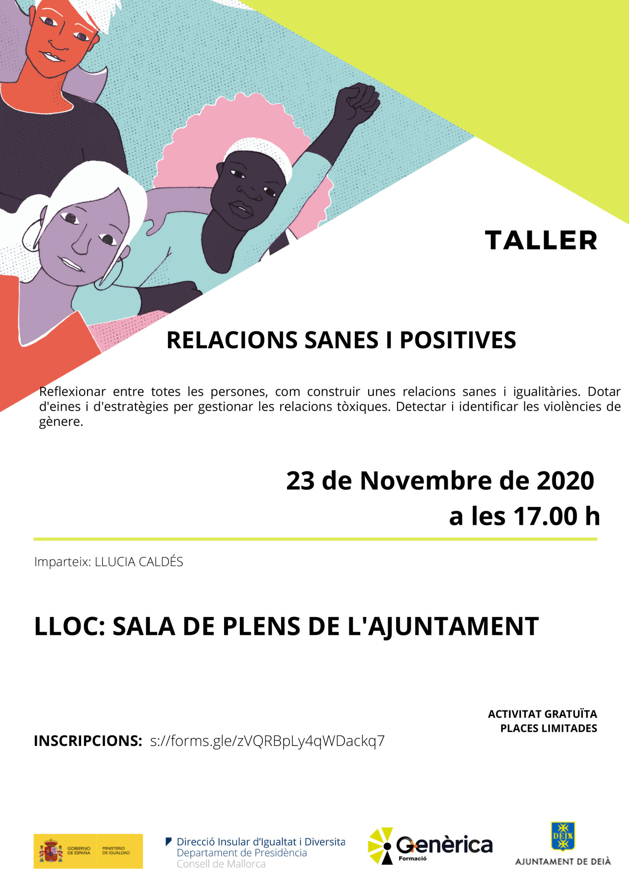 TALLER RELACIONS SANES I POSITIVES