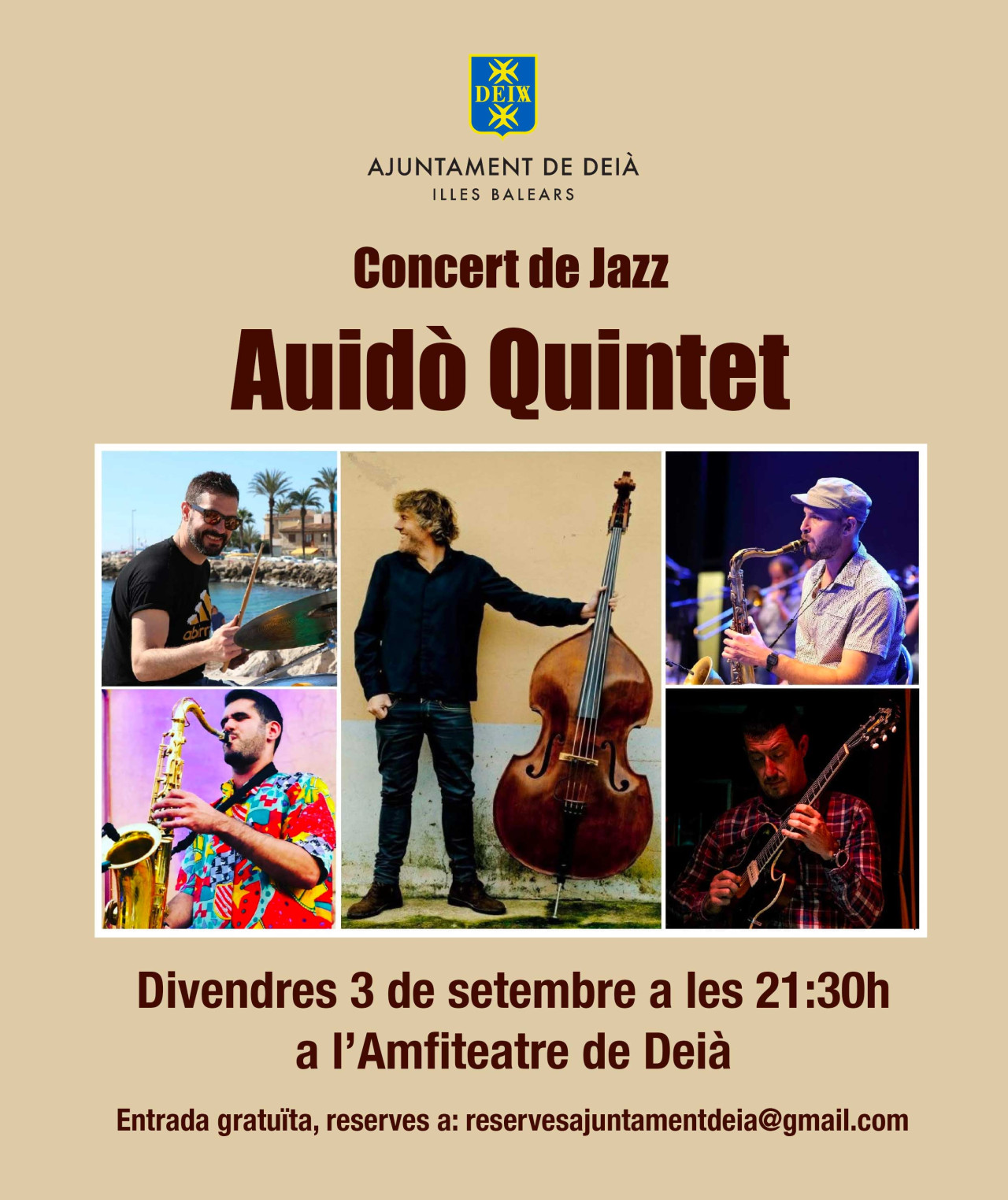 Concert de Jazz Auidò Quintet