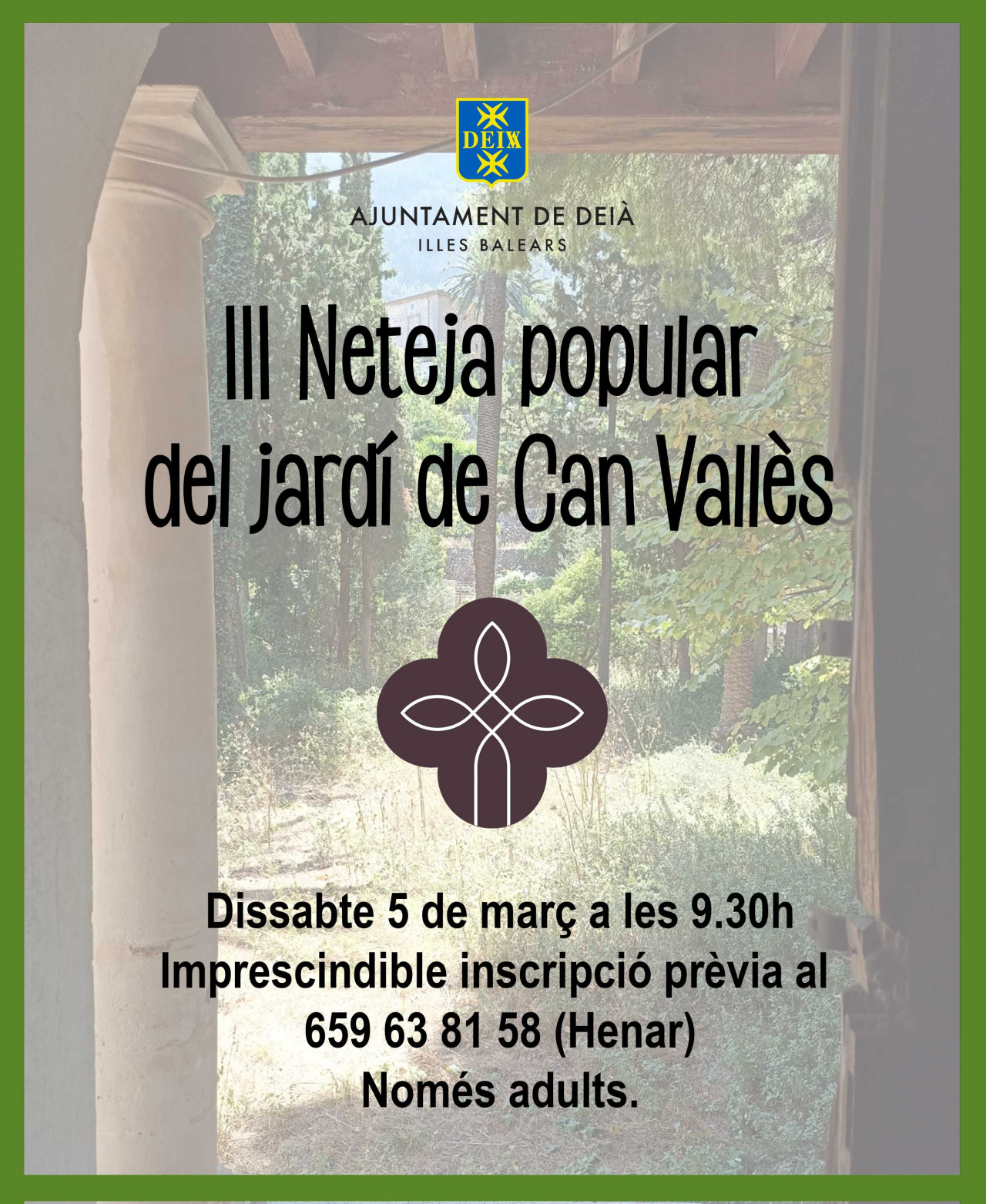III Neteja popular del jardí de Can Vallès