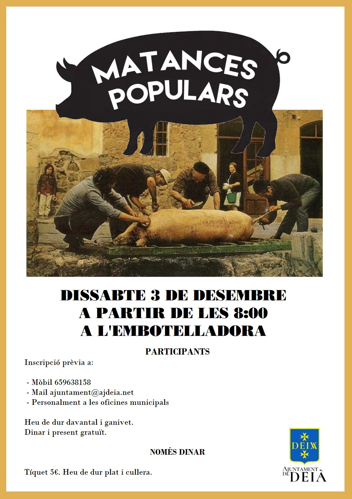 MATANCES POPULARS DE DEIÀ 2022
