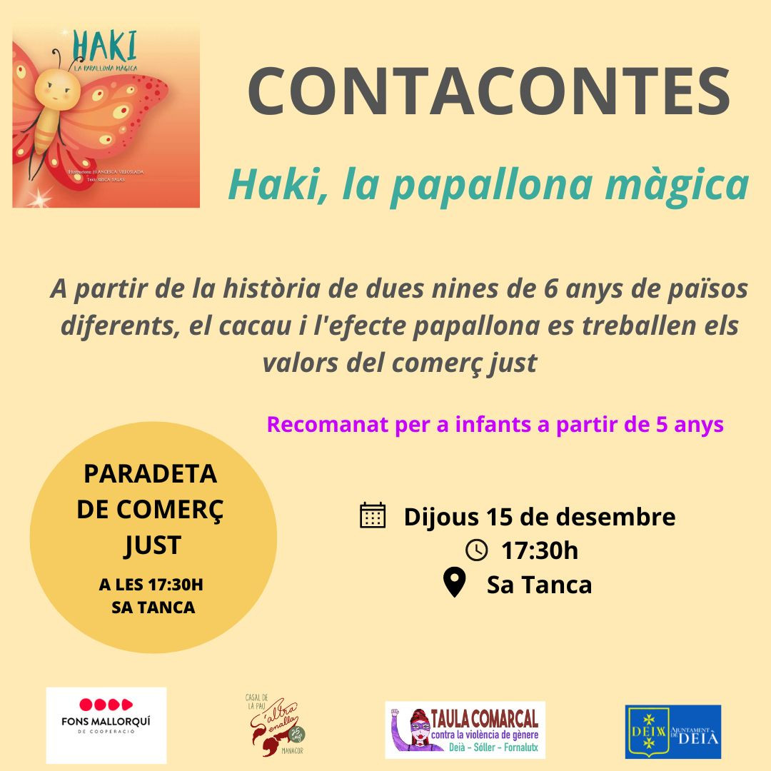 CONTACONTES: HAKI, LA PAPALLONA MÀGICA