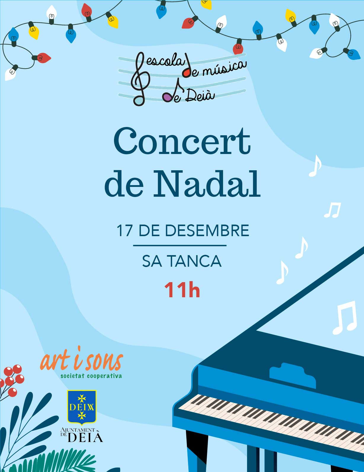 🎼 CONCERT DE NADAL DE L'ESCOLA DE MÚSICA🎻