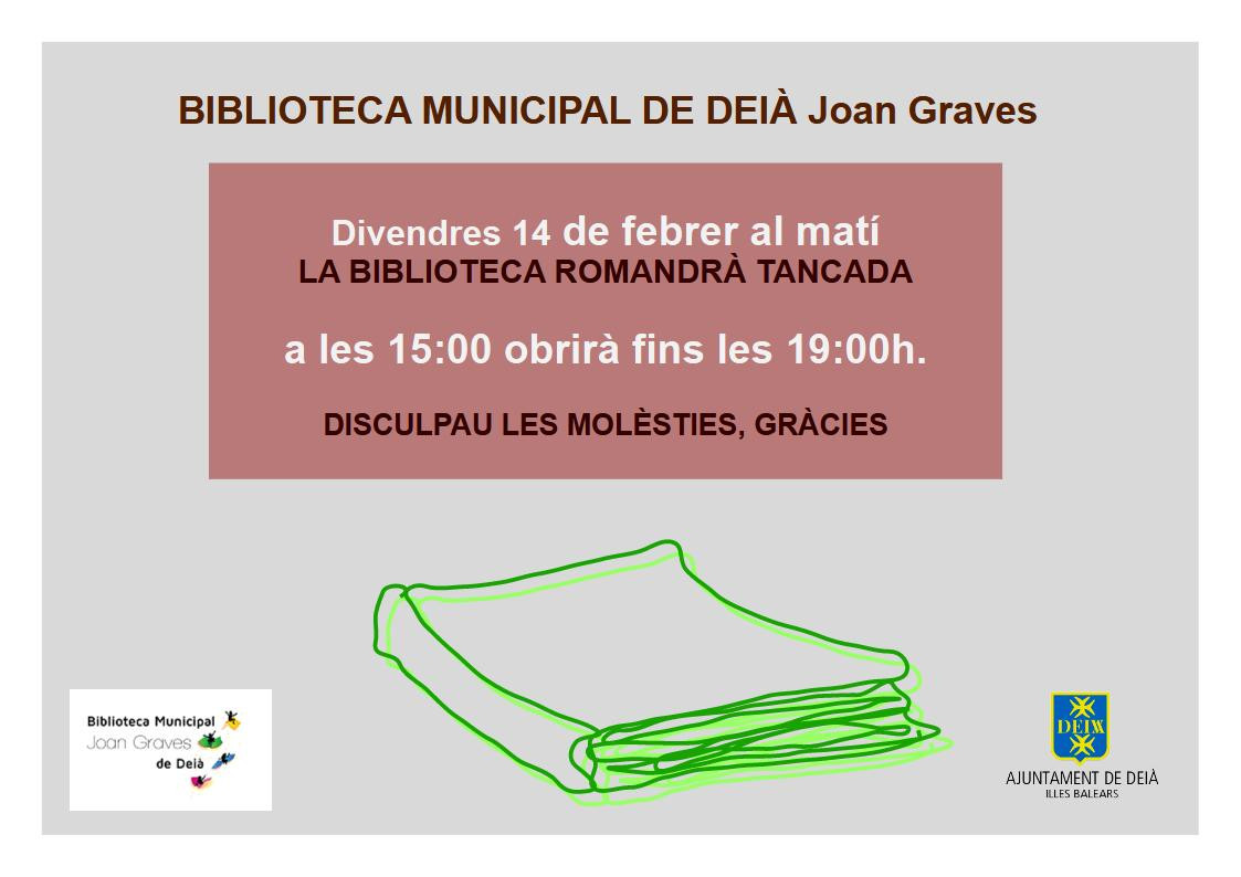 Tancament biblioteca