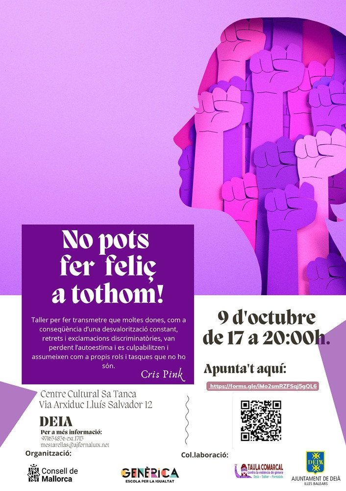 Taller: No pots fer feliç a tothom