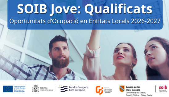 SOIB Oportunitats d’ocupació per a Persones Joves Qualificades en Entitats Locals 2026-2027