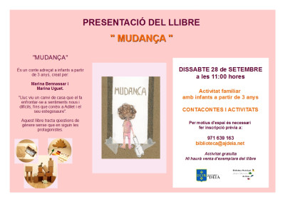 Presentació del llibre "Mudança"