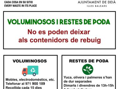 A Deià cada cosa al seu lloc
