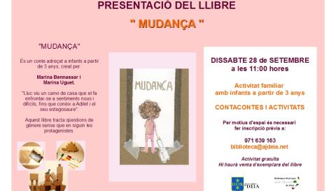 Presentació del llibre "Mudança"